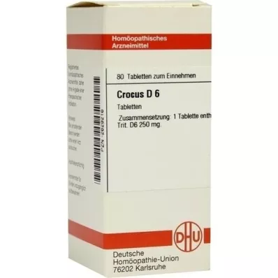 CROCUS D 6 tabletės, 80 vnt