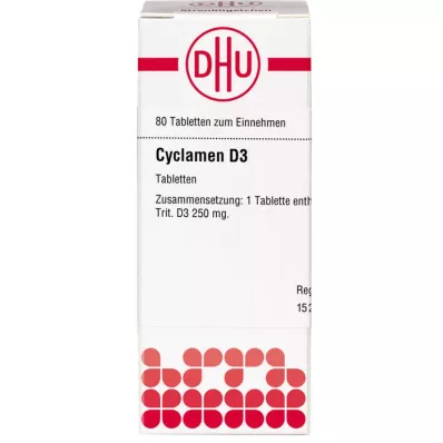 CYCLAMEN D 3 tabletės, 80 vnt