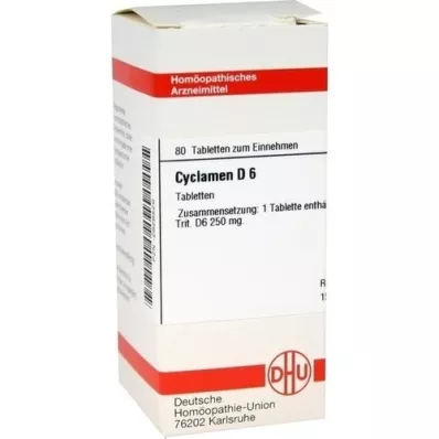 CYCLAMEN D 6 tabletės, 80 vnt CYCLAMEN D 6 tabletės, 80 vnt