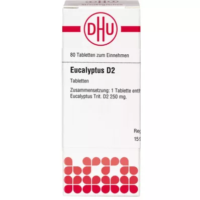 EUCALYPTUS D 2 tabletės, 80 vnt EUCALYPTUS D 2 tabletės, 80 vnt