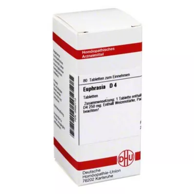 EUPHRASIA D 4 tabletės, 80 vnt EUPHRASIA D 4 tabletės, 80 vnt