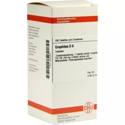 GRAPHITES D 6 tabletės, 200 vnt