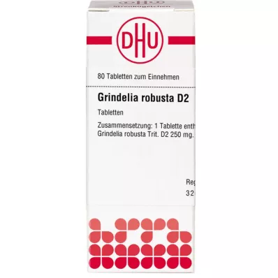 GRINDELIA ROBUSTA D 2 tabletės, 80 vnt