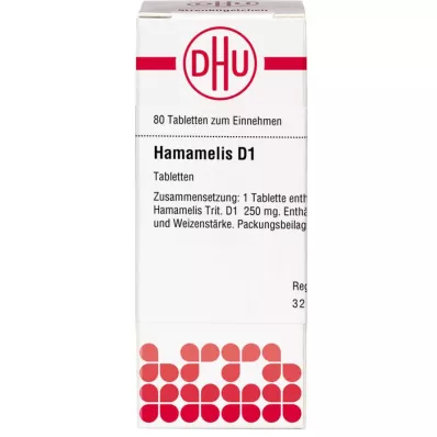 HAMAMELIS D 1 tabletės, 80 vnt