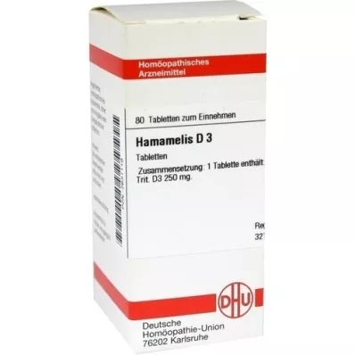 HAMAMELIS D 3 tabletės, 80 vnt HAMAMELIS D 3 tabletės, 80 vnt