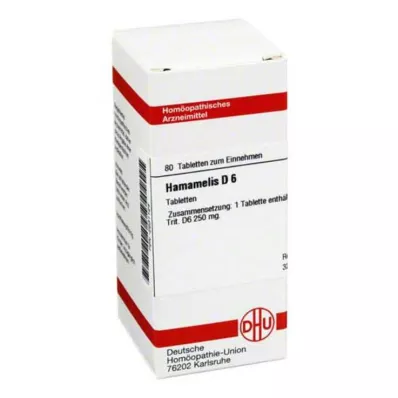 HAMAMELIS D 6 tabletės, 80 vnt