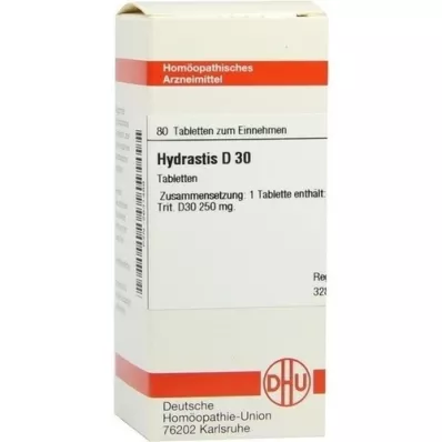 HYDRASTIS D 30 tablečių, 80 vnt