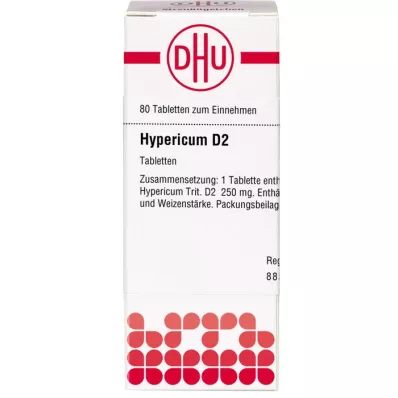 HYPERICUM D 2 tabletės, 80 vnt