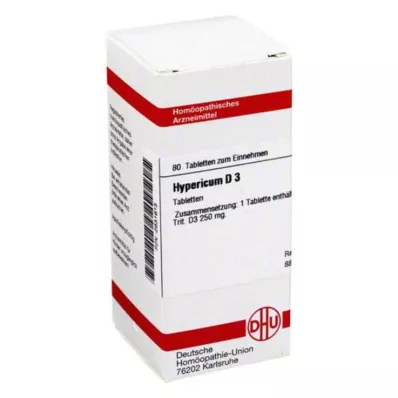 HYPERICUM D 3 tabletės, 80 vnt