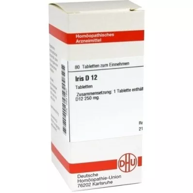 IRIS D 12 tablečių, 80 vnt IRIS D 12 tablečių, 80 vnt