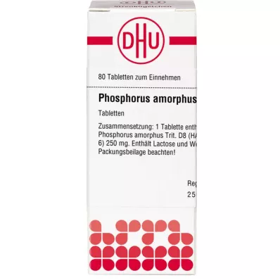 PHOSPHORUS AMORPHUS D 8 tabletės, 80 vnt PHOSPHORUS AMORPHUS D 8 tabletės, 80 vnt