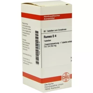 RUMEX D 4 tabletės, 80 vnt RUMEX D 4 tabletės, 80 vnt