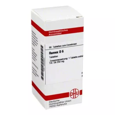 RUMEX D 6 tabletės, 80 vnt