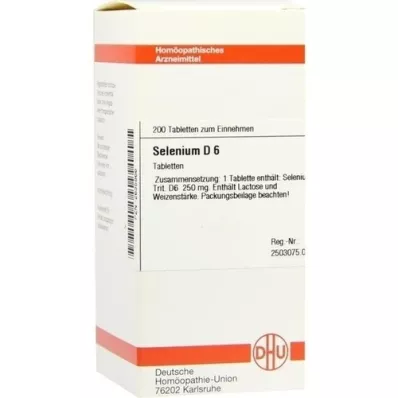 SELENIUM D 6 tabletės, 200 vnt SELENIUM D 6 tabletės, 200 vnt