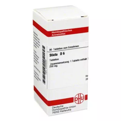 STICTA D 6 tabletės, 80 vnt STICTA D 6 tabletės, 80 vnt