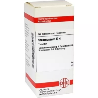 STRAMONIUM D 4 tabletės, 80 vnt STRAMONIUM D 4 tabletės, 80 vnt