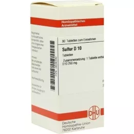 SULFUR D 10 tablečių, 80 vnt