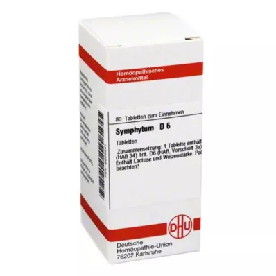 SYMPHYTUM D 6 tabletės, 80 vnt