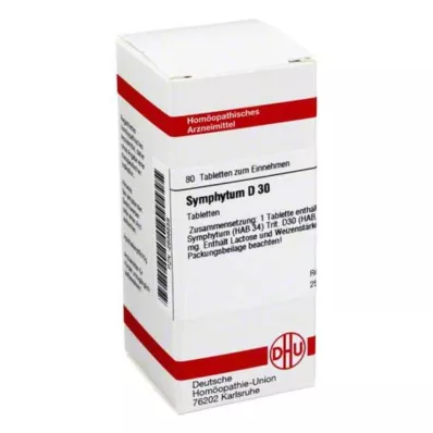 SYMPHYTUM D 30 tablečių, 80 vnt SYMPHYTUM D 30 tablečių, 80 vnt