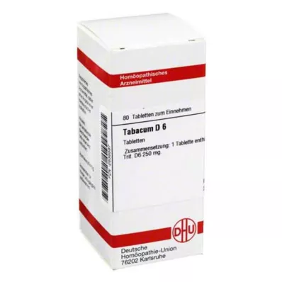 TABACUM D 6 tabletės, 80 vnt