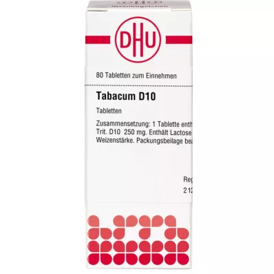 TABACUM D 10 tablečių, 80 vnt