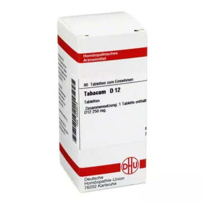 TABACUM D 12 tablečių, 80 vnt TABACUM D 12 tablečių, 80 vnt