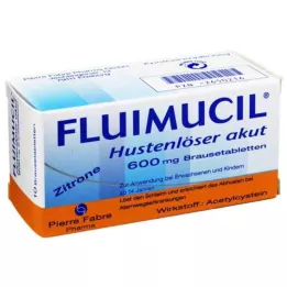 FLUIMUCIL Kosulys Expectorant Acute 600 putojančios tabletės, 10 vnt