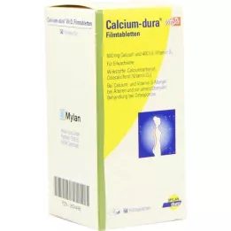 CALCIUM DURA Vit D3 plėvele dengtos tabletės, 50 vnt