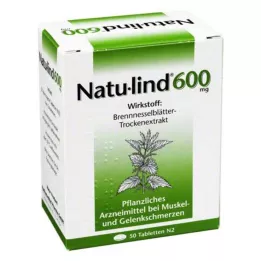 NATULIND 600 mg dengtos tabletės, 50 vnt