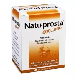 NATUPROSTA 600 mg uno plėvele dengtos tabletės, 60 vnt