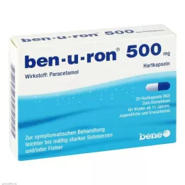 BEN-U-RON 500 mg kapsulės, 20 vnt