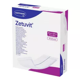 ZETUVIT Sugeriantys kompresai sterilūs 20x20 cm, 15 vnt