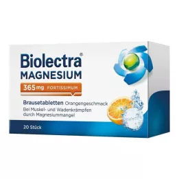BIOLECTRA Magnis 365 mg fortissimum Orange, 20 vnt