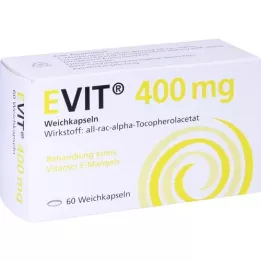EVIT 400 minkštų kapsulių, 60 vnt