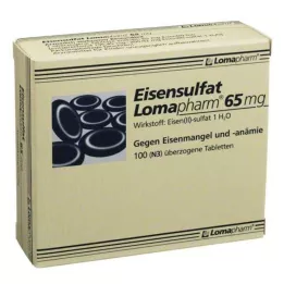 EISENSULFAT Lomapharm 65 mg dengtos tabletės, 100 vnt