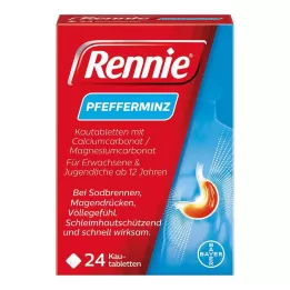 RENNIE Kramtomosios tabletės, 24 vnt