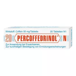 PERCOFFEDRINOL N 50 mg tabletės, 20 vnt