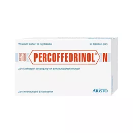 PERCOFFEDRINOL N 50 mg tabletės, 50 vnt