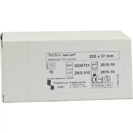 AMBIX Safe-Can prievado taškas. Skardinė 22 Gx37 mm tiesi, 10 vnt