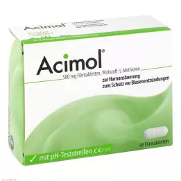 ACIMOL su pH tyrimo juostelėmis plėvele dengtos tabletės, 48 vnt