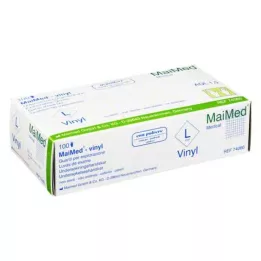 HANDSCHUHE Vinilas, lengvai miltelinis didelis, 100 vnt