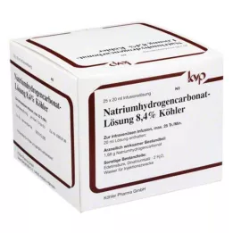 NATRIUMHYDROGENCARBONAT-8,4% Köhler tirpalas, 25x20 ml