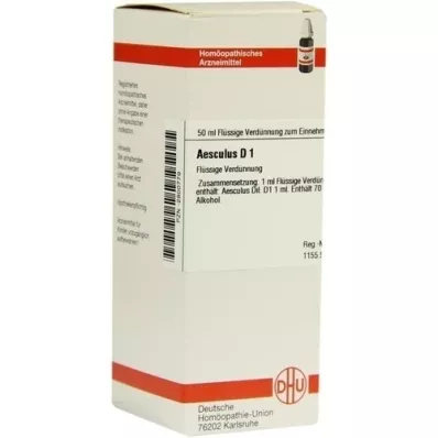 AESCULUS D 1 skiedimas, 50 ml