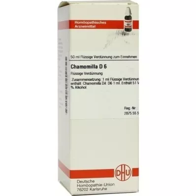 CHAMOMILLA D 6 Skiedimas, 50 ml