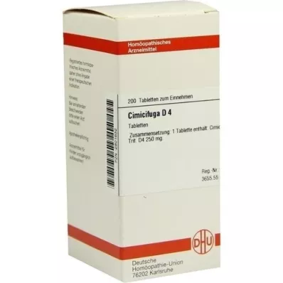 CIMICIFUGA D 4 tabletės, 200 vnt CIMICIFUGA D 4 tabletės, 200 vnt