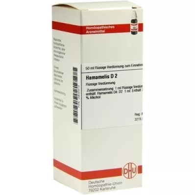 HAMAMELIS D 2 praskiedimas, 50 ml