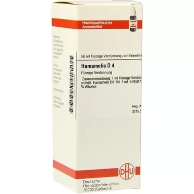 HAMAMELIS D 4 skiedimas, 50 ml HAMAMELIS D 4 skiedimas, 50 ml