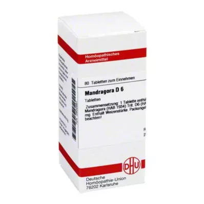 MANDRAGORA D 6 tabletės, 80 vnt MANDRAGORA D 6 tabletės, 80 vnt