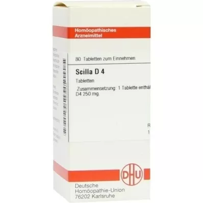 SCILLA D 4 tabletės, 80 vnt SCILLA D 4 tabletės, 80 vnt