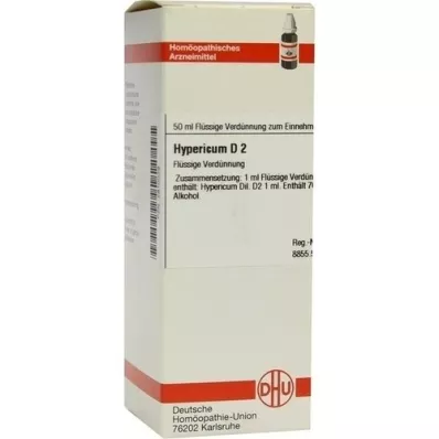 HYPERICUM D 2 praskiedimas, 50 ml HYPERICUM D 2 praskiedimas, 50 ml
